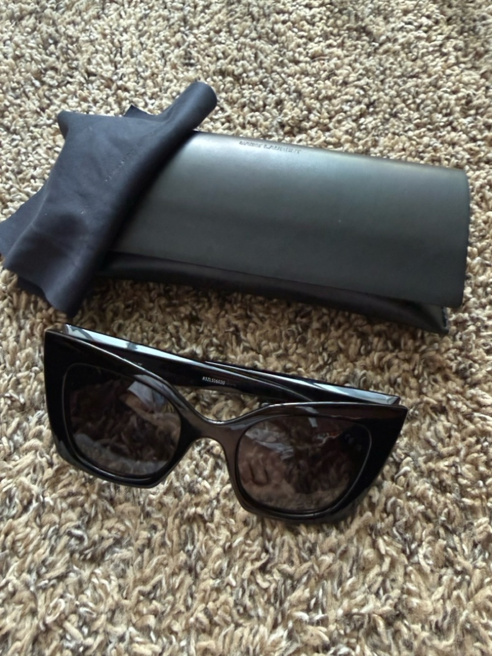 Authentic Saint Laurent Black Cat-Eye Sunglasses